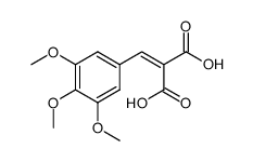 2-(3,4,5-trimethoxybenzylidene)malonic acid Structure