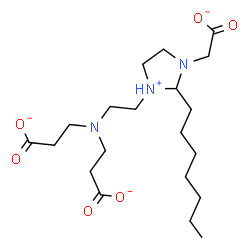 dihydrogen 1-[2-[bis(2-carboxylatoethyl)amino]ethyl]-3-(carboxylatomethyl)-2-heptyl-4,5-dihydro-1H-imidazolium Structure