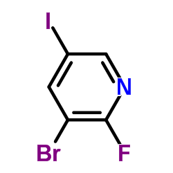 3-Bromo-2-fluoro-5-iodopyridine Structure