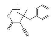 Ethyl 3-benzyl-2-cyano-3-methylpentanoate Structure