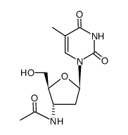 3'-acetamido-2',3'-dideoxythymidine结构式