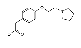 methyl [4-(2-pyrrolidin-1-ylethoxy)phenyl]acetate Structure