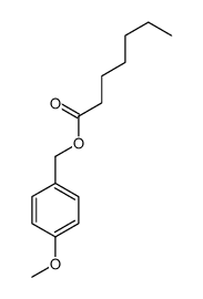 (4-methoxyphenyl)methyl heptanoate Structure