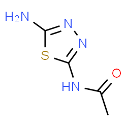 Acetamide,N-(5-amino-1,3,4-thiadiazol-2-yl)-结构式