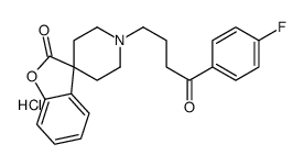 1'-[4-(4-fluorophenyl)-4-oxobutyl]spiro[1-benzofuran-3,4'-piperidine]-2-one,hydrochloride结构式