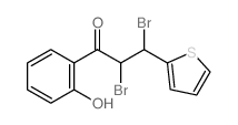 1-Propanone,2,3-dibromo-1-(2-hydroxyphenyl)-3-(2-thienyl)- Structure