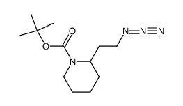 2-(2-Azidoethyl)piperidine-1-carboxylic acid tert-butyl ester Structure