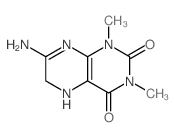 2,4(1H,3H)-Pteridinedione,7-amino-5,6-dihydro-1,3-dimethyl- structure