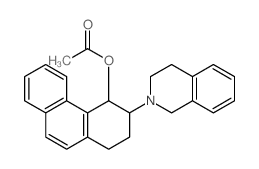 4-Phenanthrenol,3-(3,4-dihydro-2(1H)-isoquinolinyl)-1,2,3,4-tetrahydro-, 4-acetate Structure