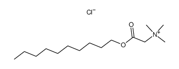 carbodecyloxymethyltrimethylammonium chloride Structure