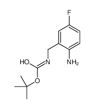 TERT-BUTYL 2-AMINO-5-FLUOROBENZYLCARBAMATE Structure