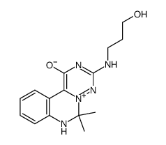 3-(2-hydroxypropylamino)-6,6-dimethyl-6,7-dihydro-[1,2,4]-triazino-[1,6-c]quinazolin-5-ium-1-olate Structure