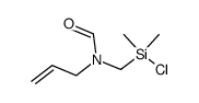 N-allyl-N-[(chlorodimethylsilyl)methyl]formamide结构式