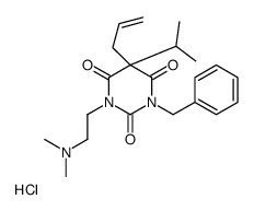 2-(3-benzyl-2,4,6-trioxo-5-propan-2-yl-5-prop-2-enyl-1,3-diazinan-1-yl)ethyl-dimethylazanium,chloride Structure