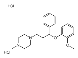 1-[3-(2-methoxyphenoxy)-3-phenylpropyl]-4-methylpiperazine,dihydrochloride结构式