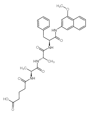 Glutaryl-Ala-Ala-Phe-4MβNA Structure