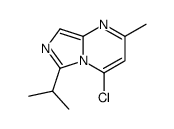 4-chloro-2-methyl-6-propan-2-ylimidazo[1,5-a]pyrimidine结构式