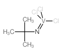 trichloro-tert-butylimino-vanadium Structure
