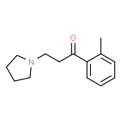 1-Propanone,1-(2-methylphenyl)-3-(1-pyrrolidinyl)-(9CI)结构式