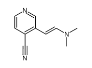 N,N-dimethylamino-2-(4-cyano-3-pyridyl)ethene结构式