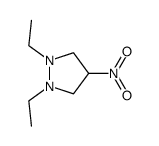 4-nitro-1,2-diethyl-pyrazolidine Structure