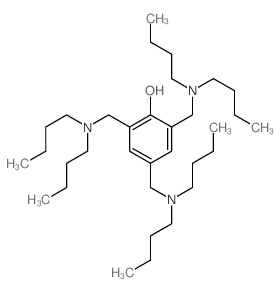 2,4,6-tris[(dibutylamino)methyl]phenol Structure