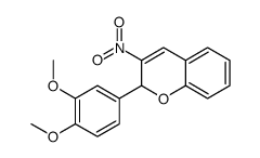 2-(3,4-dimethoxyphenyl)-3-nitro-2H-chromene Structure