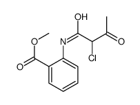 methyl 2-[(2-chloro-3-oxobutanoyl)amino]benzoate Structure
