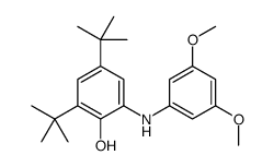 2,4-ditert-butyl-6-(3,5-dimethoxyanilino)phenol结构式