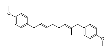 4,4'-(2,7-dimethylocta-2,6-diene-1,8-diyl)bis(methoxybenzene) Structure