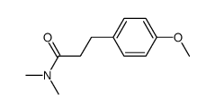 N,N-dimethyl-3-(4-methoxyphenyl)propionamide结构式
