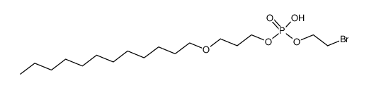 2-bromoethyl (3-(dodecyloxy)propyl) hydrogen phosphate Structure