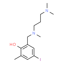 N,N,N'-trimethyl-N'-(2-hydroxy-3-methyl-5-iodobenzyl)-1,3-propanediamine结构式