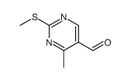 4-Methyl-2-(methylthio)pyrimidine-5-carbaldehyde Structure