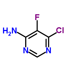 4-氨基-6-氯-5-氟嘧啶结构式