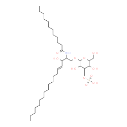 C12 3'-sulfo Galactosylceramide (d18:1/12:0)结构式