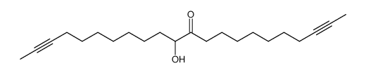 12-hydroxy-docosa-2,20-diyn-11-one Structure