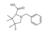 (2S)-1-benzyl-4,4-difluoro-3,3-dimethylpyrrolidine-2-carboxylic acid Structure