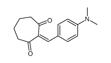 2-[[4-(dimethylamino)phenyl]methylidene]cycloheptane-1,3-dione Structure
