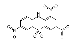1,3,7-trinitro-10H-phenothiazine 5,5-dioxide结构式
