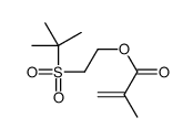 2-tert-butylsulfonylethyl 2-methylprop-2-enoate结构式