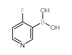 4-fluoropyridine-3-boronic acid Structure