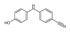 4-(4-hydroxy-anilino)-benzonitrile结构式