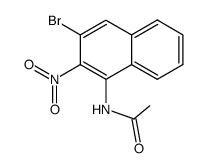 N-(3-bromo-2-nitro-[1]naphthyl)-acetamide结构式