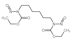 ethyl N-[6-(ethoxycarbonyl-nitroso-amino)hexyl]-N-nitroso-carbamate结构式