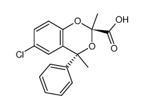 Methyl (2S,4R)-6-chloro-4-methyl-4-phenyl-4H-1,3-benzodioxine-2-c arboxylate Structure
