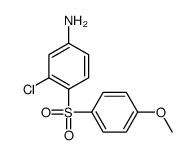 3-chloro-4-(4-methoxyphenyl)sulfonylaniline结构式