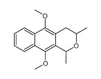 5,10-Dimethoxy-1,3-dimethyl-3,4-dihydro-1H-benzo[g]isochromene结构式