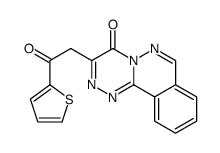 3-(2-oxo-2-thiophen-2-ylethyl)-[1,2,4]triazino[3,4-a]phthalazin-4-one结构式
