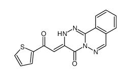 2-[2-Oxo-2-thiophen-2-yl-eth-(Z)-ylidene]-2,3-dihydro-3,4,10,10a-tetraaza-phenanthren-1-one Structure